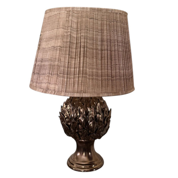 Silk Rocco Shade with Antique French Base