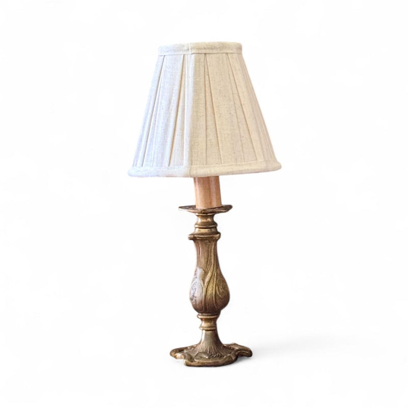 Antique Brass French Mini Table Lamps (Set of 2)